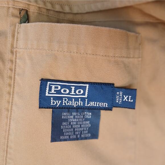 Polo Ralph Lauren VTG Men’s SZ XL 100% Cotton Single-Breasted Blazer in Caramel - Picture 8 of 9